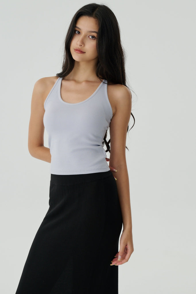 Sporty and chic bra top in baby blue