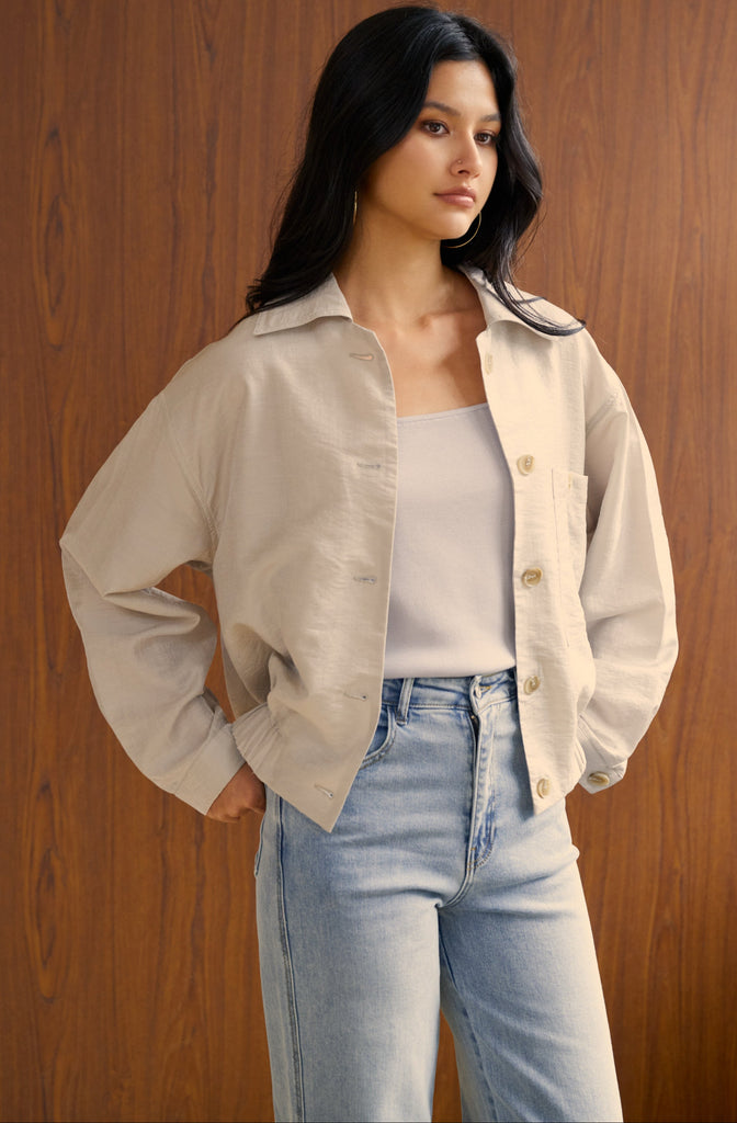 Pretty baby comfy jacket in beige