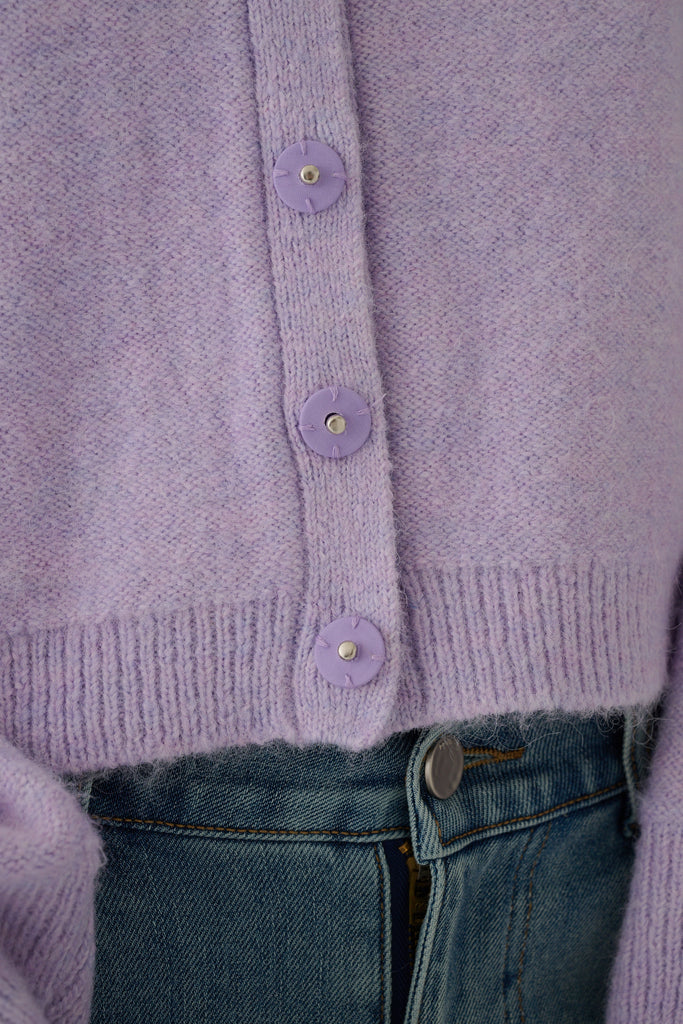 6% Wool Blend Two Ways Button Down Cardigan