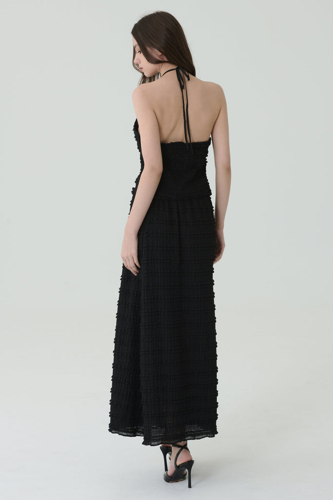 Stilllight textured gown set in blac