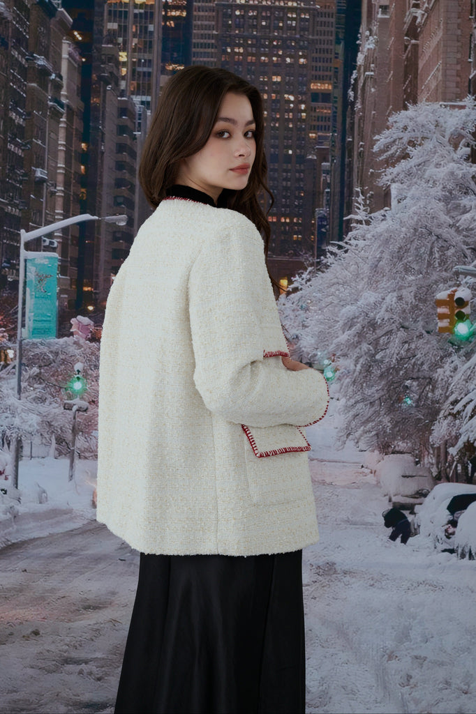 Caroline wool blend tweed jacket