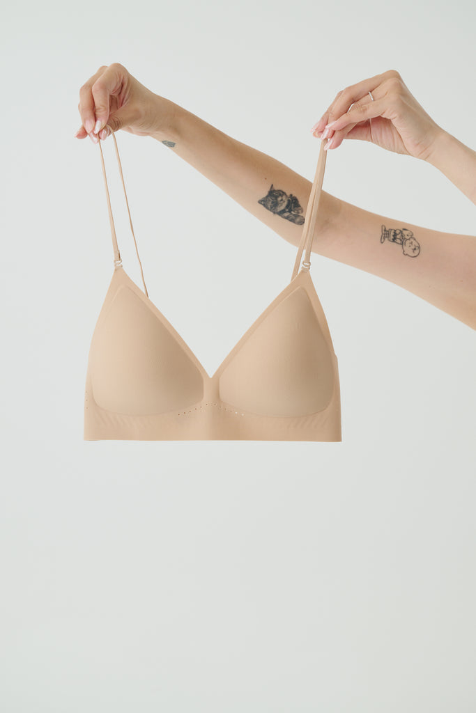 Push up invisible bra in skin