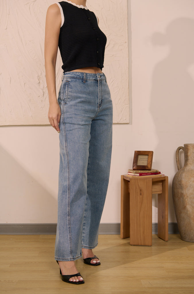Parisian wide-leg jeans