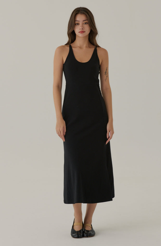 Attractive smile midi bra dress