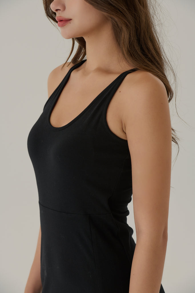 Attractive smile midi bra dress