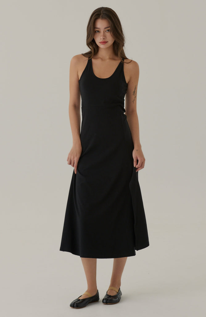 Attractive smile midi bra dress