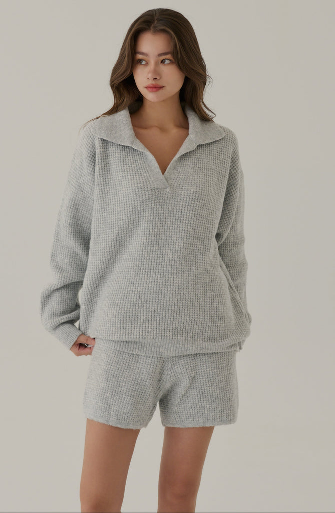 Cozy knit matching set