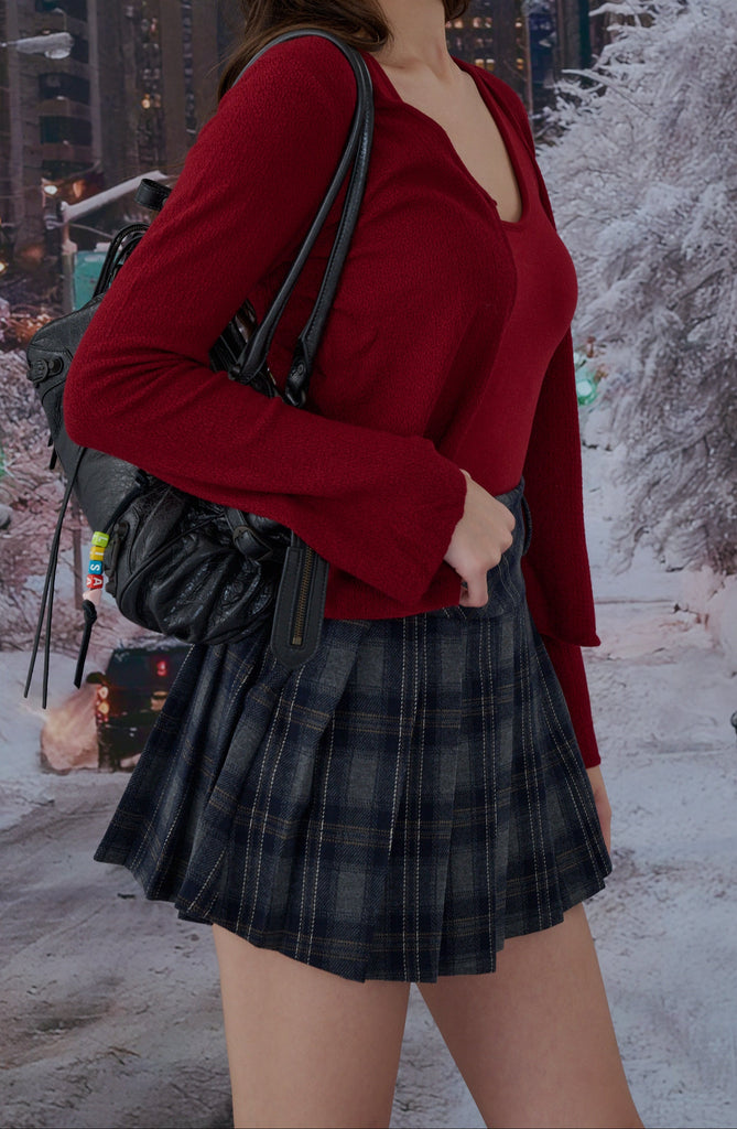 Mistletoe Checkered skirt