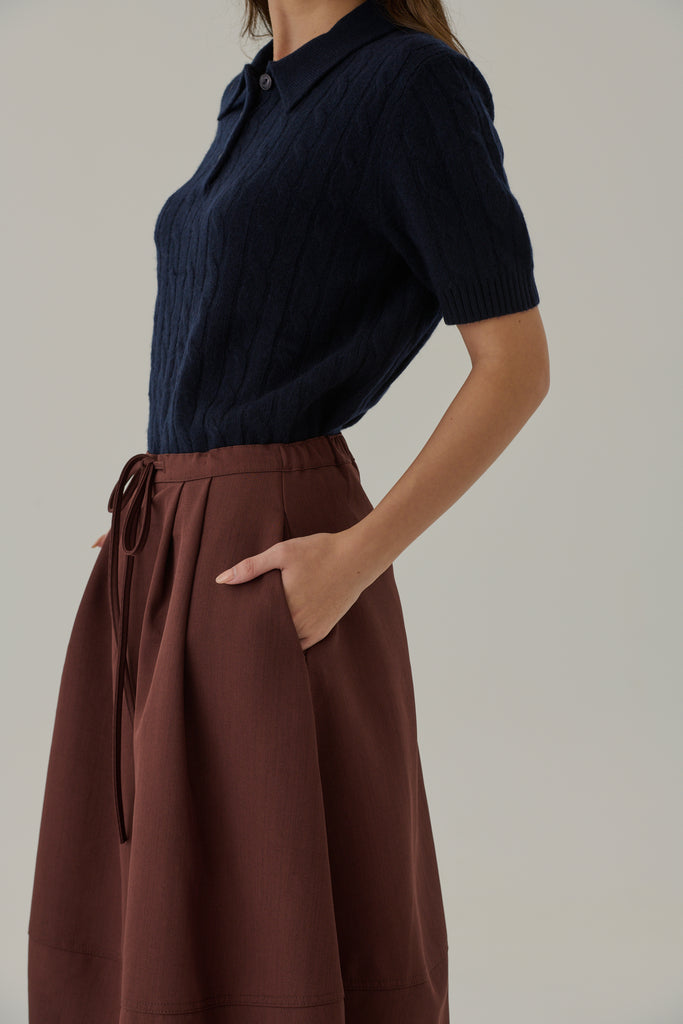 Cute puff skirt in sienna