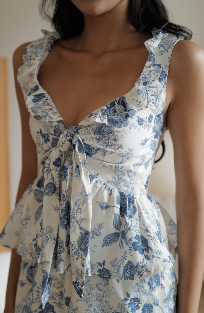 Best day ever top & short in set (floral/yellow)