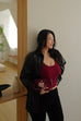Urban Tan Faux Leather Shirt jacket in black