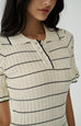 Raffles garden stripes knit dress