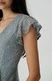 A love letter lace dress in blue