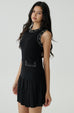 Hand beaded embroidery knit midi dress