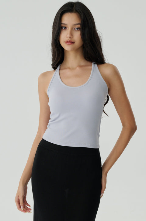 Sporty and chic bra top in baby blue