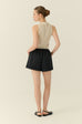 The flared elastic waist shorts