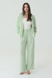 Mint cream clould pant in green