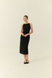 Café de minuit midi dress in black