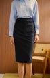 Midori x BisouBisou Cute But Savage Suede High Waisted Skirt