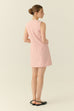 The parisian button down shift dress in pink