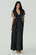 Anything but love polka dots chiffon maxi dress