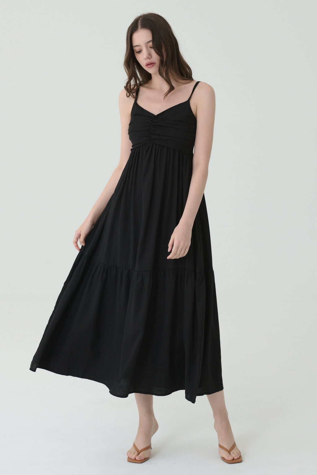 Bare layer dress in black