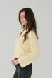 Darcy zipper cardigan in Yellow