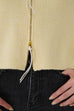Darcy zipper cardigan in Yellow