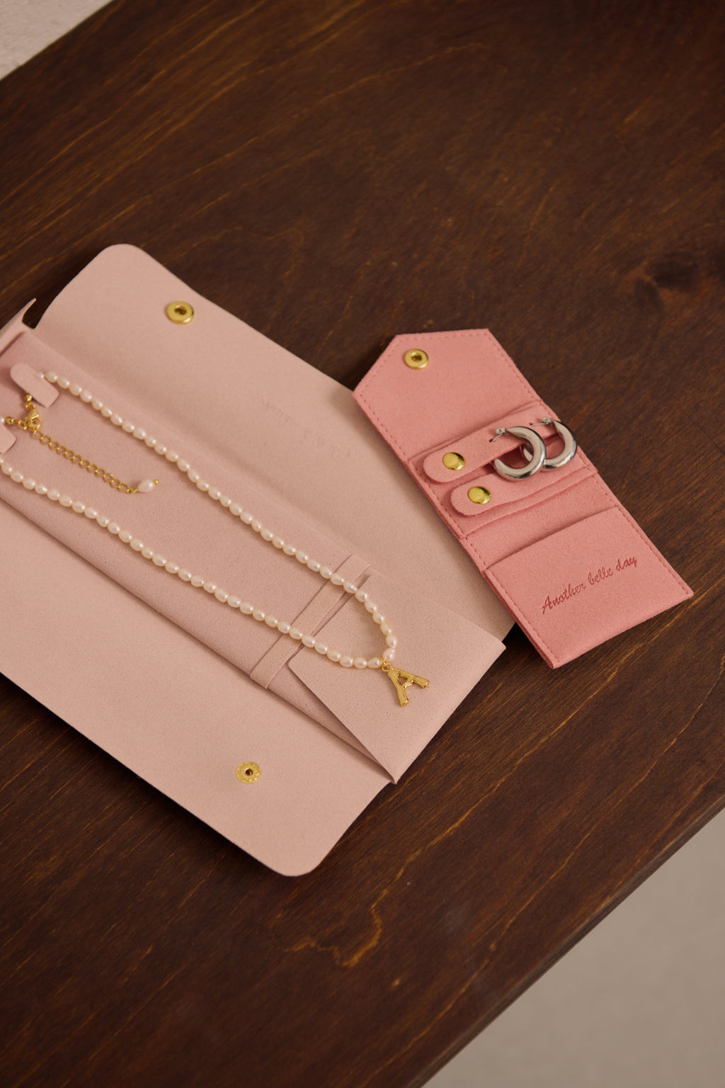 法式珍珠串字母項鍊