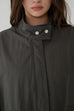 Retro style windbreaker jacket in Navy/Dark Grey/Grey