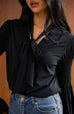 Puppy eyes chiffon shirt