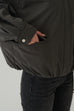 Retro style windbreaker jacket in Navy/Dark Grey/Grey