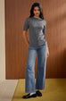 Pearl necklace knit top