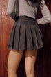 Sweet girl pleated skirt in grey