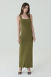 Smooth matcha knit dress