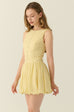 Cannes button down bubble dress in yellow