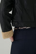 Top gun shearling faux leather jacket