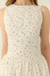 Cannes button down bubble dress in floral print