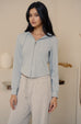 Baby blue zipper hoodie