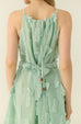 Tutu mini dress with belt in green