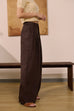 Urban flow linen pants in cocoa