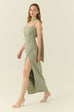 Aussie wedding ruching gown in green