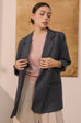 Soft power blazer in grey