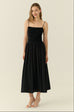The essential midi dress in black