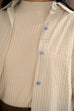 Her everyday stripes shirt in beige