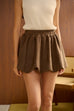 Suede bubble skirt