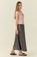 Never enough silky skirt in grey
