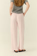 Coastal breeze linen pants in pink