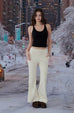 Wool blend flared pants in Black/Beige/Green/Grey/Navy