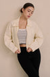 ZIP Minimal jacket in beige